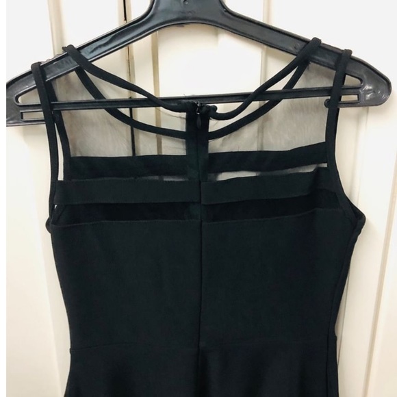 Mesh black skater dress - Picture 5 of 6